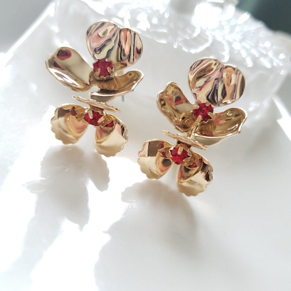 Zara Ruby Floreat Earrings